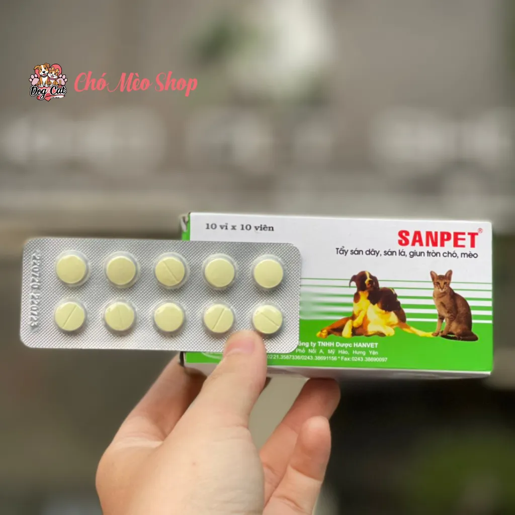 Tẩy Giun Sanpet Chó Mèo